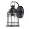 Westinghouse Fixture Wall Outdoor 60W Kellen, Textured Black Clear Seed Glass 6112500 - alternate 3